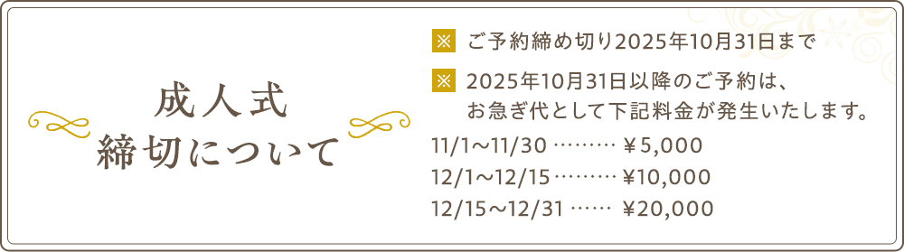 成人式当日について