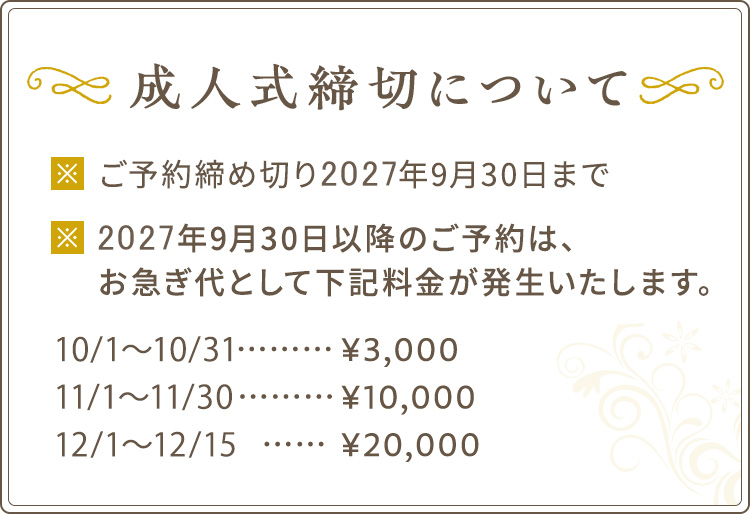 成人式当日について